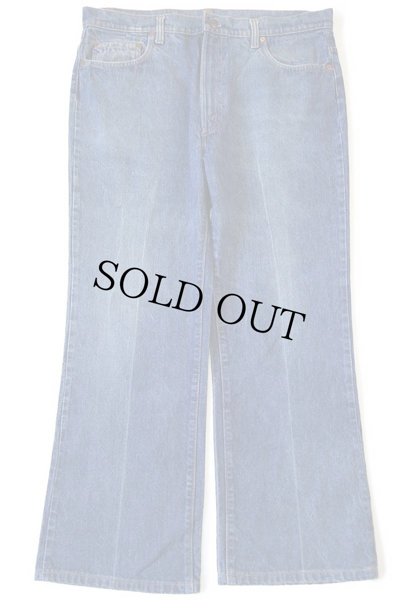 画像2: 80s USA製 Levi'sリーバイス 517 黒カン デニムパンツ w38★75 ブーツカット (2)