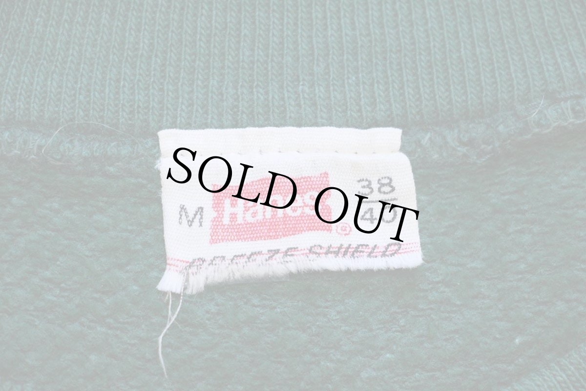 画像4: 60s Hanes BREEZE SHIELD 無地 スウェット 緑 M★ブランク (4)