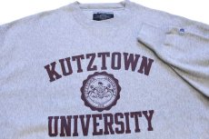画像3: 00s Championチャンピオン KUTZTOWN UNIVERSITY リバースウィーブ スウェット 杢グレー★特大 (3)