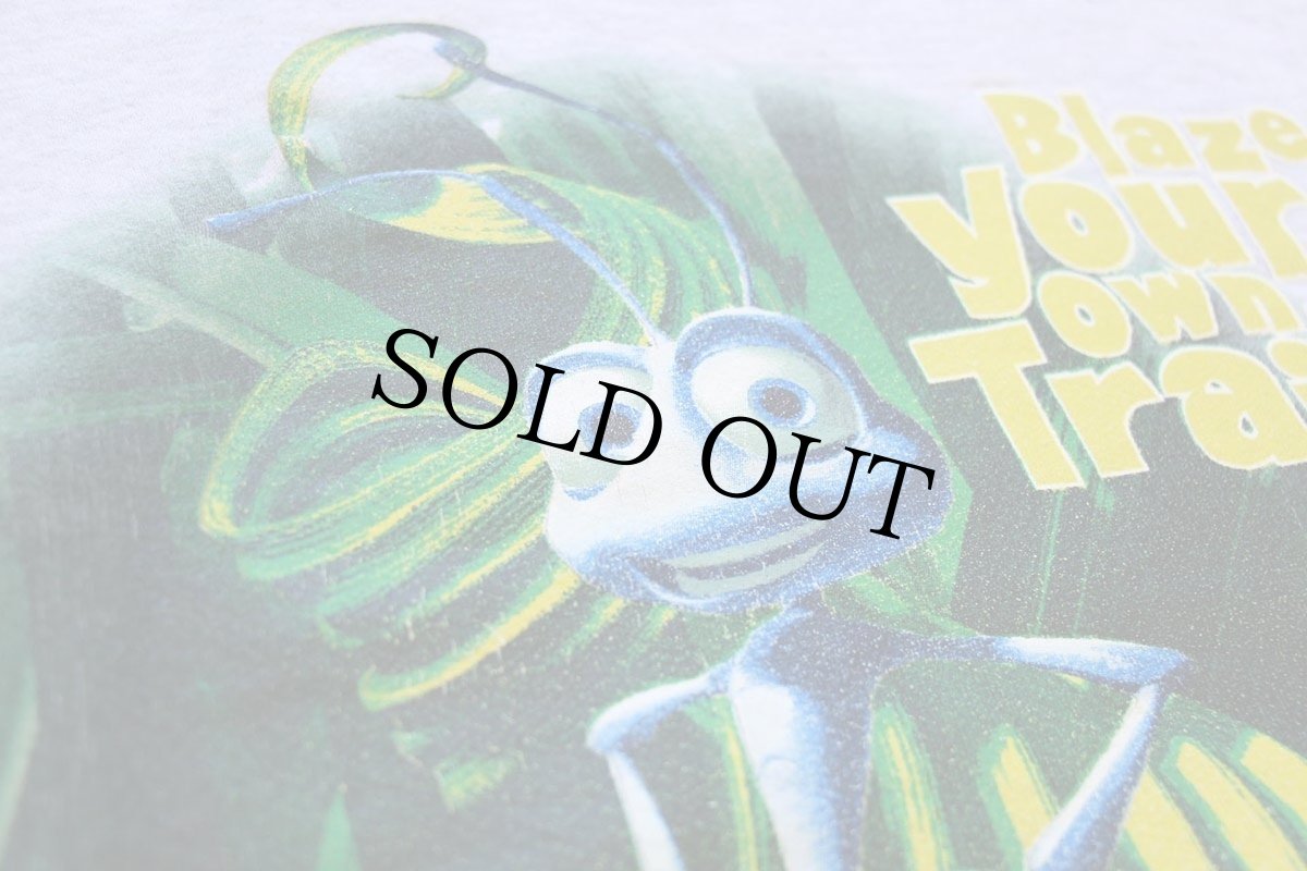 画像4: 90s USA製 DISNEYディズニー PIXAR a bug's life Flik バグズライフ フリック スウェット 杢ライトグレー M (4)