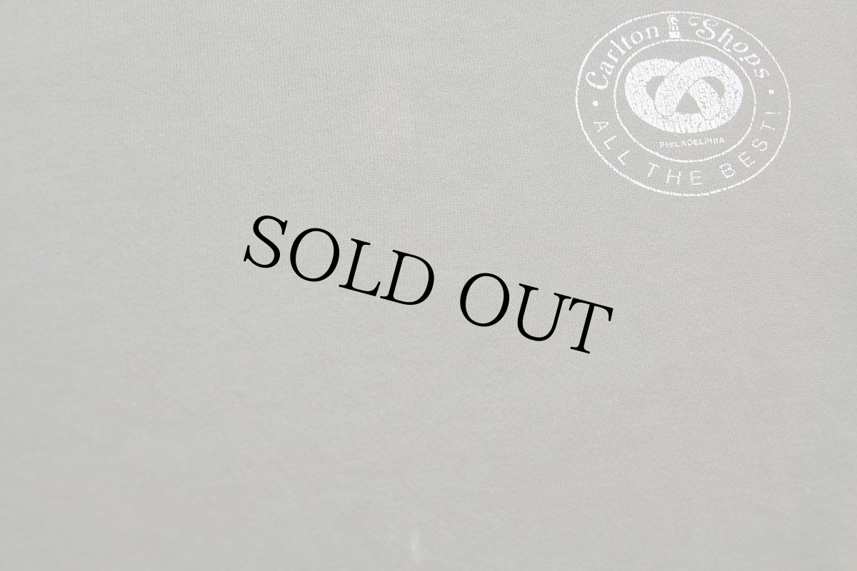 画像5: 70s USA製 RUSSELLラッセル Carlton Shops ALL THE BEST! 胸&袖ひび割れプリント スウェット オリーブ M (5)