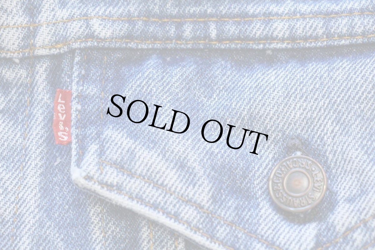 画像5: 80s USA製 Levi'sリーバイス ダメージ デニムジャケット 4ポケット 46 (5)