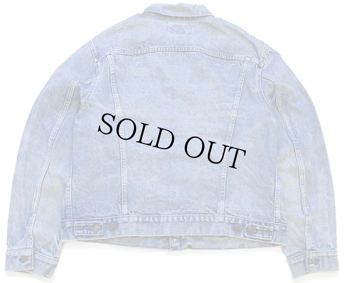 画像2: 80s USA製 Levi'sリーバイス ダメージ デニムジャケット 4ポケット 46 (2)