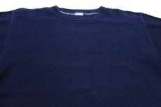 画像3: 70s USA製 RUSSELLラッセル 無地 スウェット 紺 S★ブランク (3)
