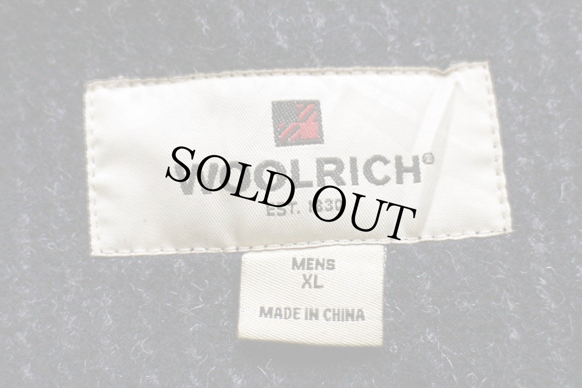 画像4: Woolrichウールリッチ チョークストライプ ノーカラー パチポケ ウールベスト 黒 XL (4)