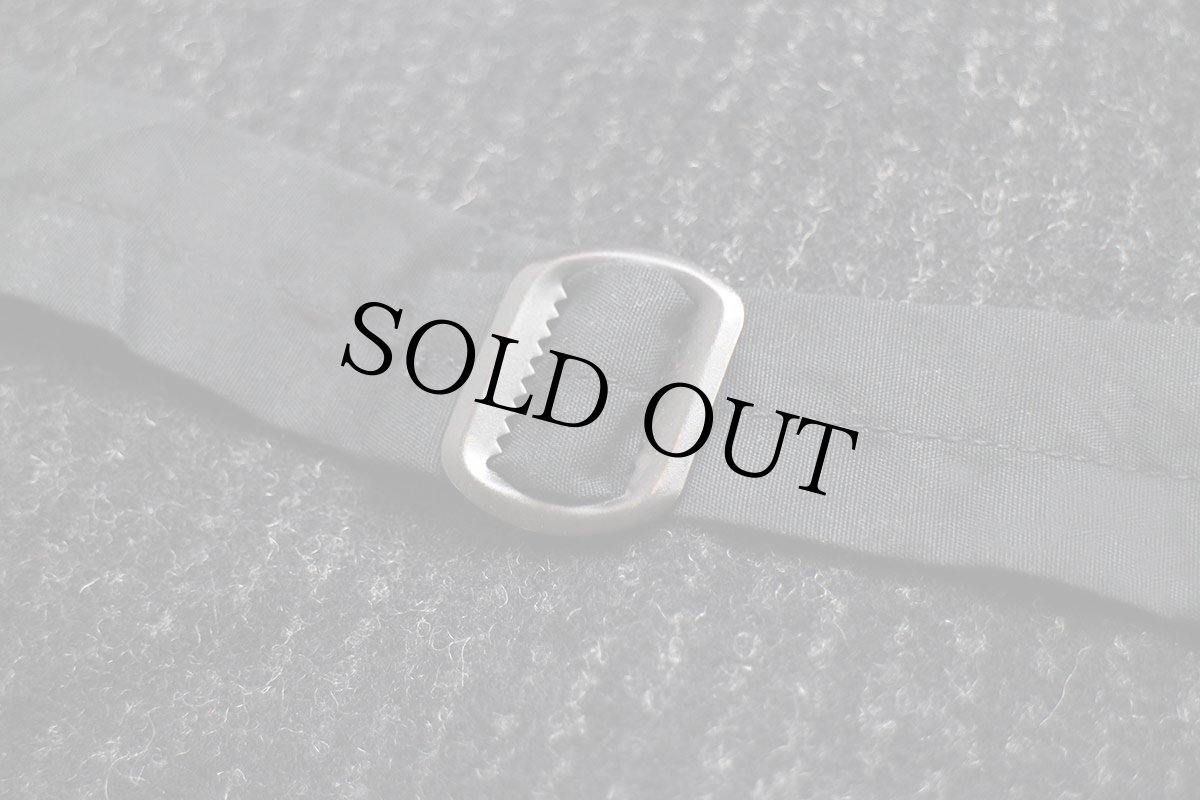 画像8: Woolrichウールリッチ チョークストライプ ノーカラー パチポケ ウールベスト 黒 XL (8)