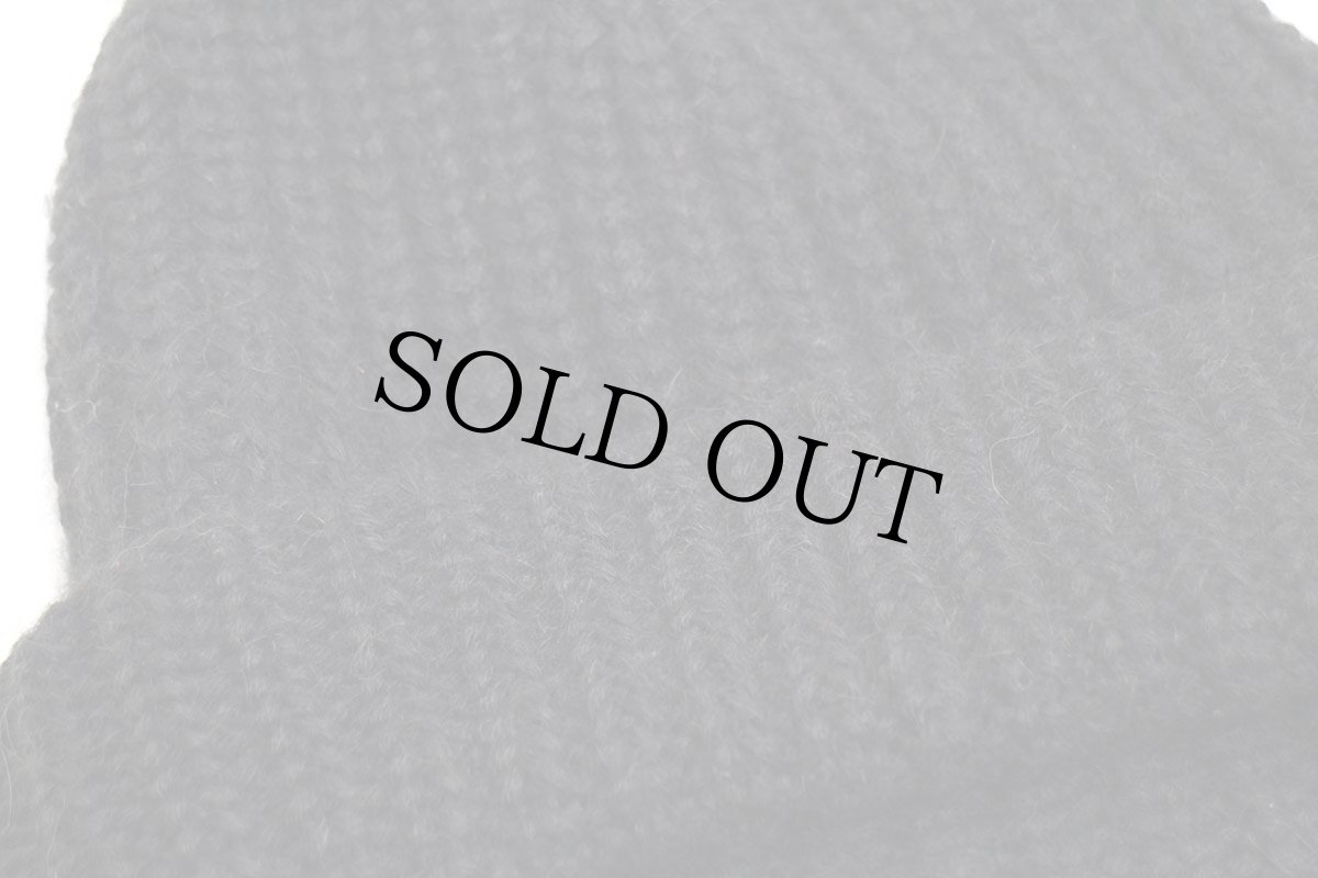 画像9: 90s LACOSTEラコステ ベビー アルパカ ローゲージ ニットキャップ 黒★ニット帽 (9)