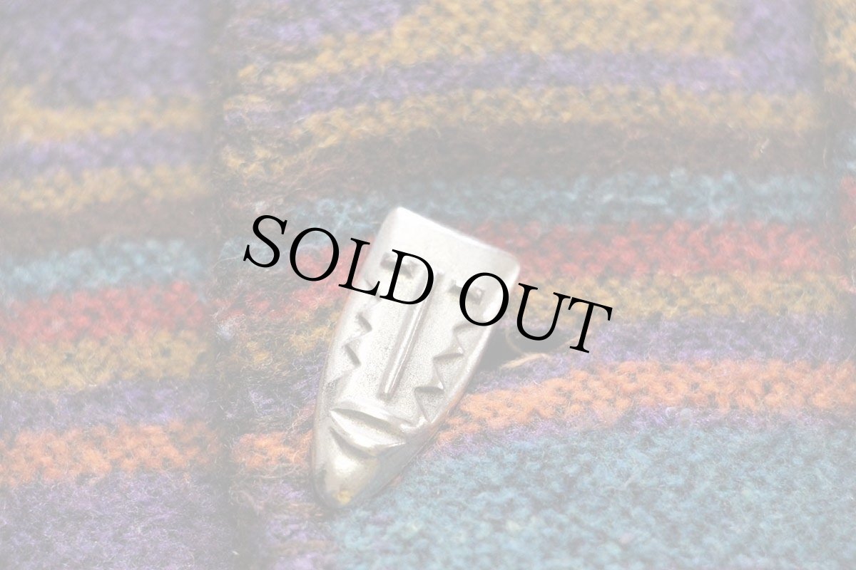 画像5: 90s トルコ製 CHICO'S フォークロア柄 ウール混 ブランケット コート 1 (5)