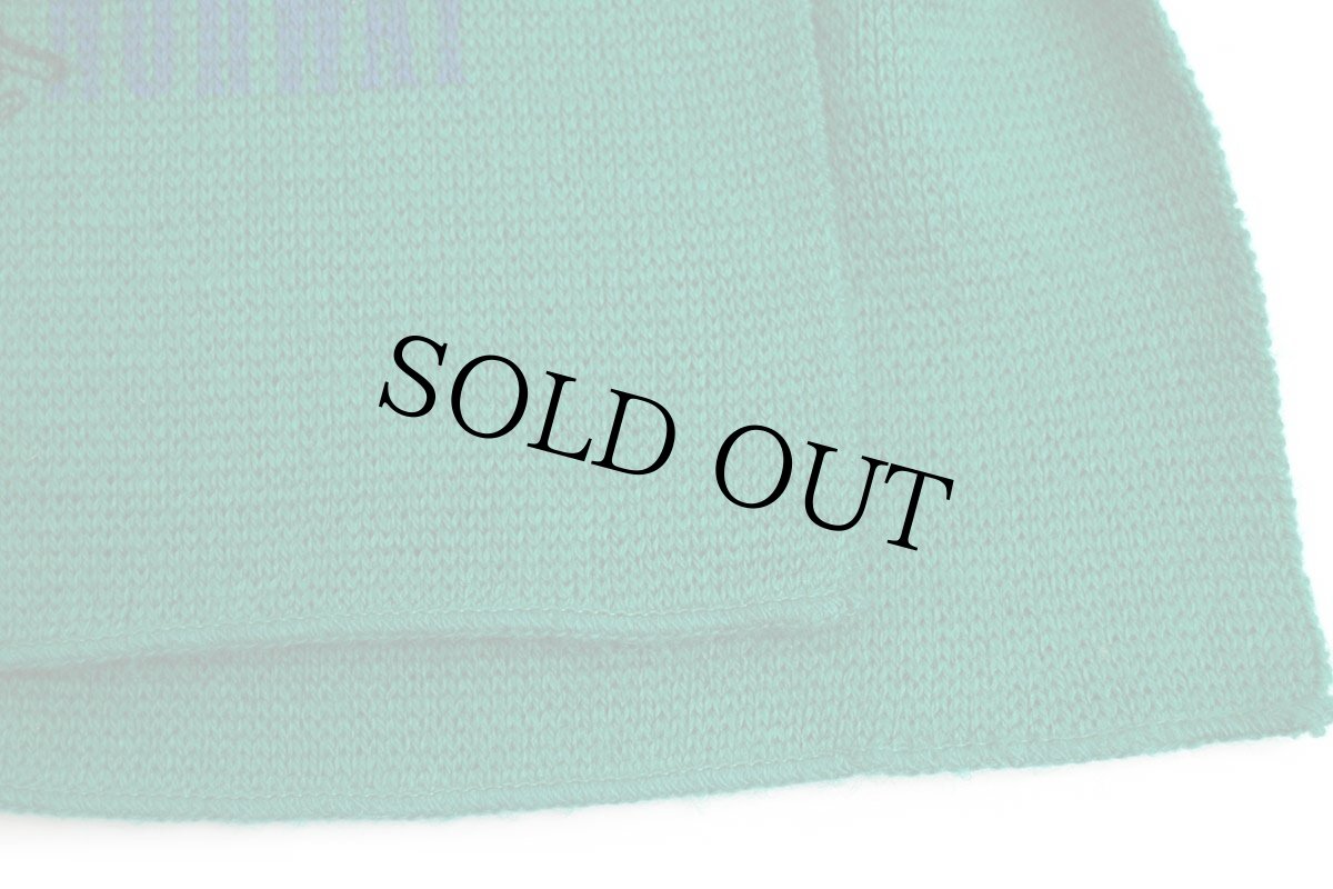 画像6: 90s イタリア製 SNOOPY スヌーピー NORWAY スキー アクリル×ウール マフラー 緑 (6)