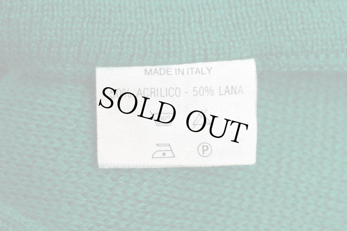 画像5: 90s イタリア製 SNOOPY スヌーピー NORWAY スキー アクリル×ウール マフラー 緑 (5)