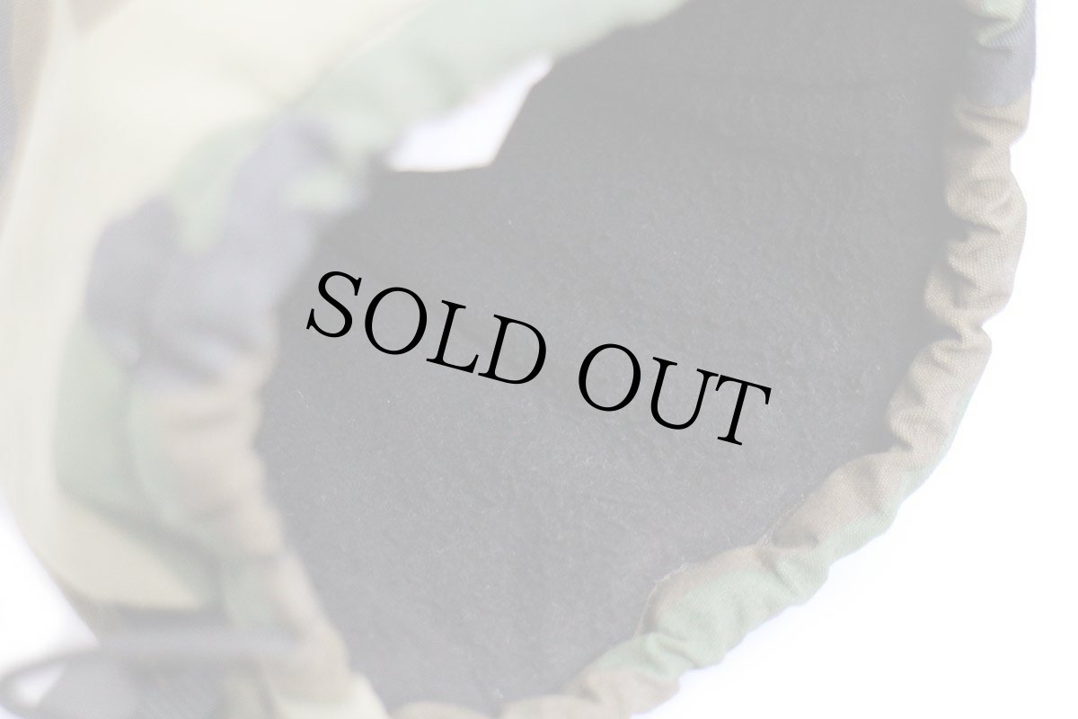 画像5: イタリア軍 ウッドランドカモ フリースライナー ナイロン×レザー グローブ 10.5★手袋 (5)