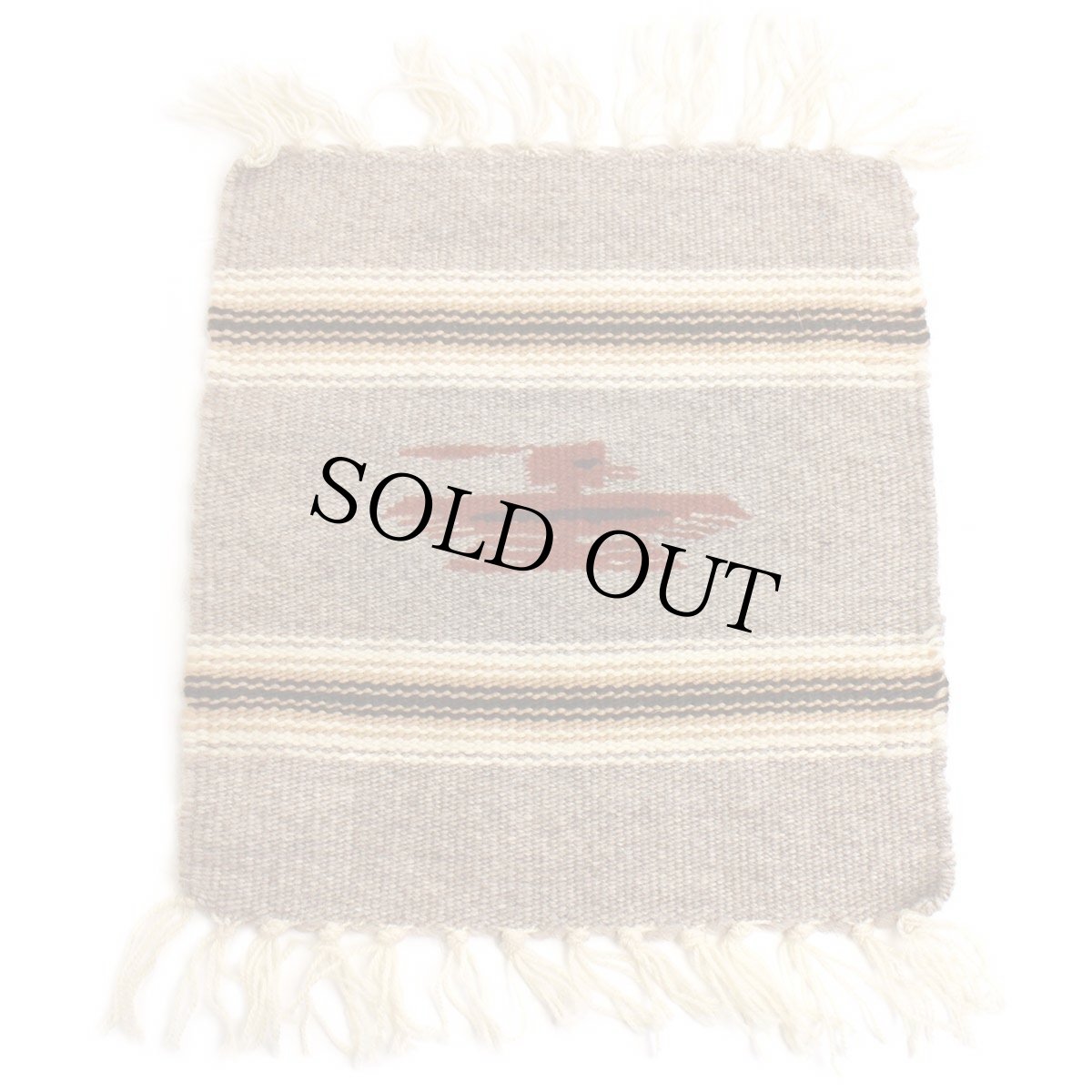 画像2: ビンテージ サンダーバード ネイティブ柄 チマヨ ラグ マット (2)