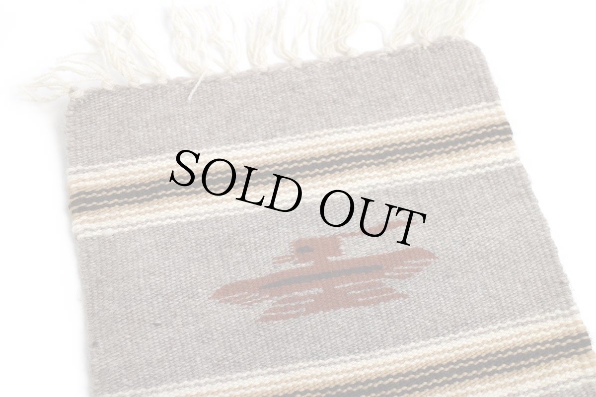 画像3: ビンテージ サンダーバード ネイティブ柄 チマヨ ラグ マット (3)