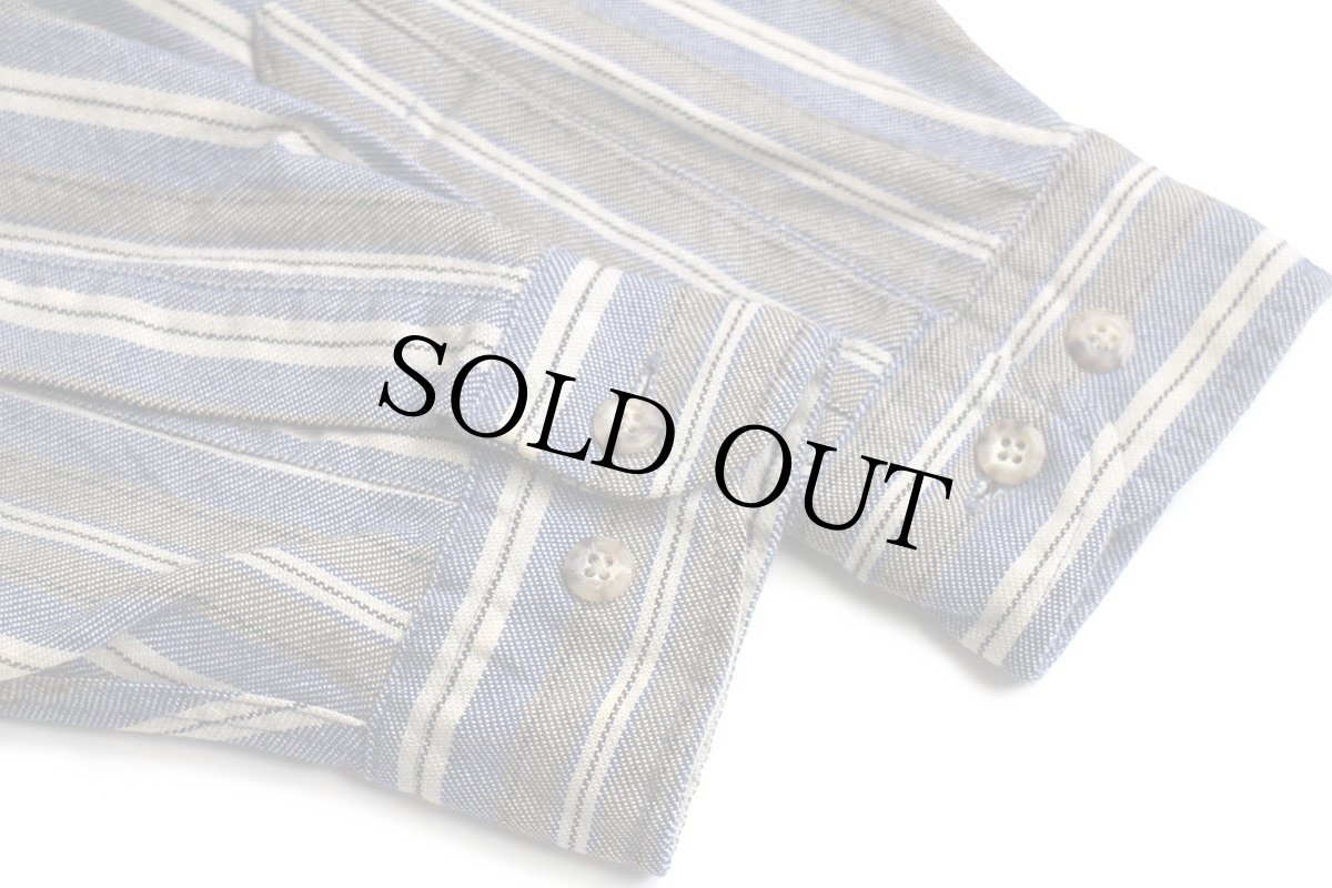 画像7: 80s USA製 carharttカーハート マルチストライプ ボタンダウン コットン ワークシャツ (7)