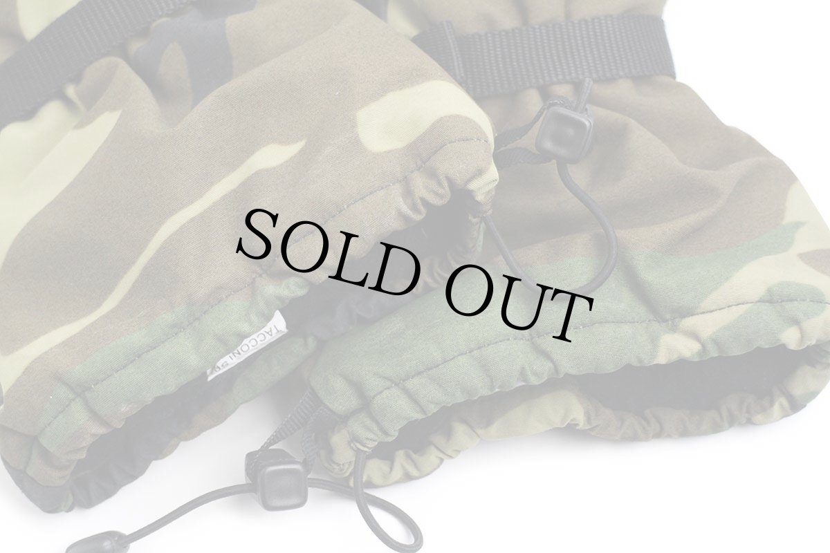 画像7: イタリア軍 ウッドランドカモ フリースライナー ナイロン×レザー グローブ 10.5★手袋 (7)