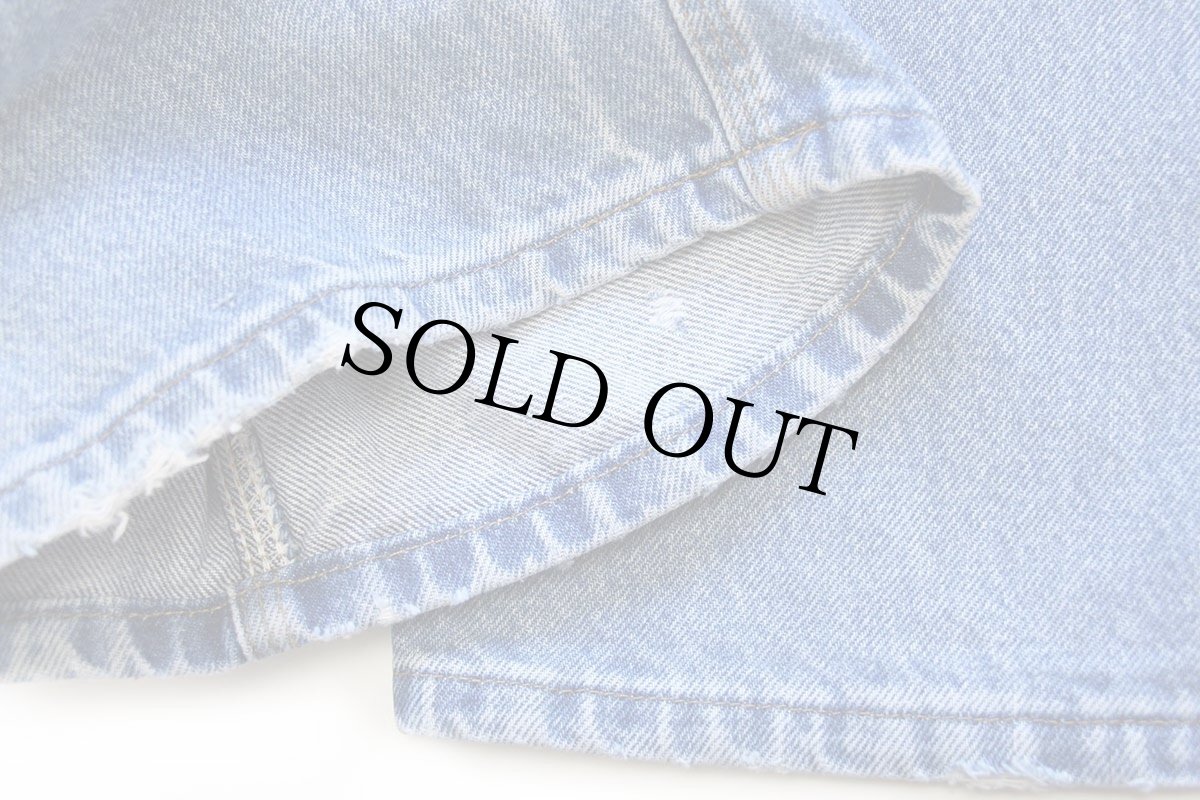 画像8: メキシコ製 carharttカーハート ペンキ飛び ダブルニー デニム ペインターパンツ w36 L34 (8)