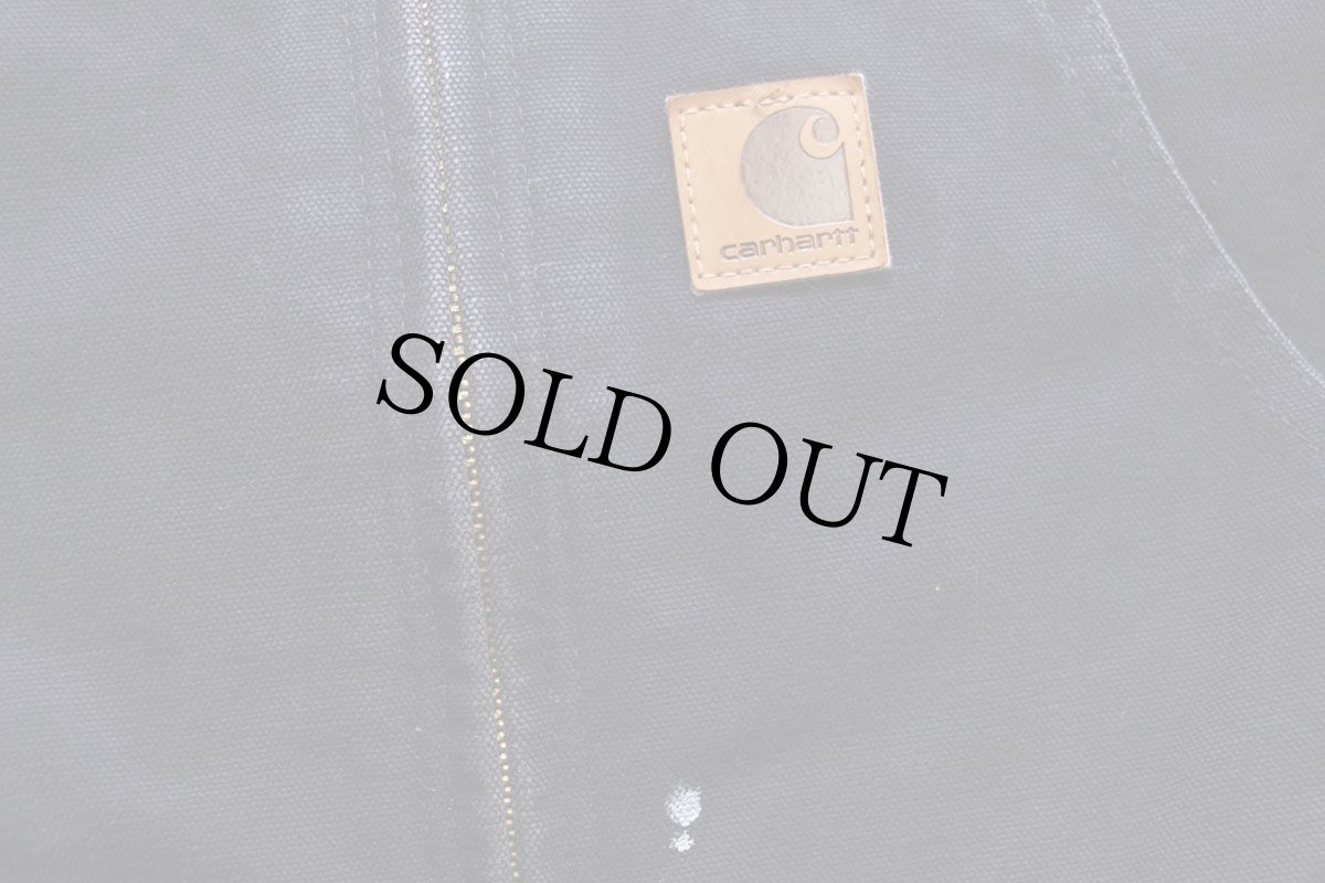 画像6: メキシコ製 carharttカーハート CABLE ONE 刺繍 キルティングライナー ダック地 アクティブジャケット パーカー ミッドナイト S (6)