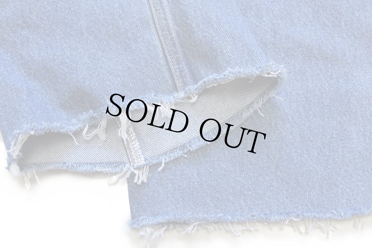 画像8: メキシコ製 carharttカーハート カットオフ ダブルニー デニム ペインターパンツ w36 (8)