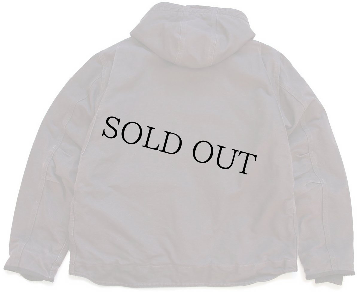 画像2: メキシコ製 carharttカーハート シェルパラインド サンドストーン ダック地 シエラジャケット パーカー 焦げ茶 L (2)