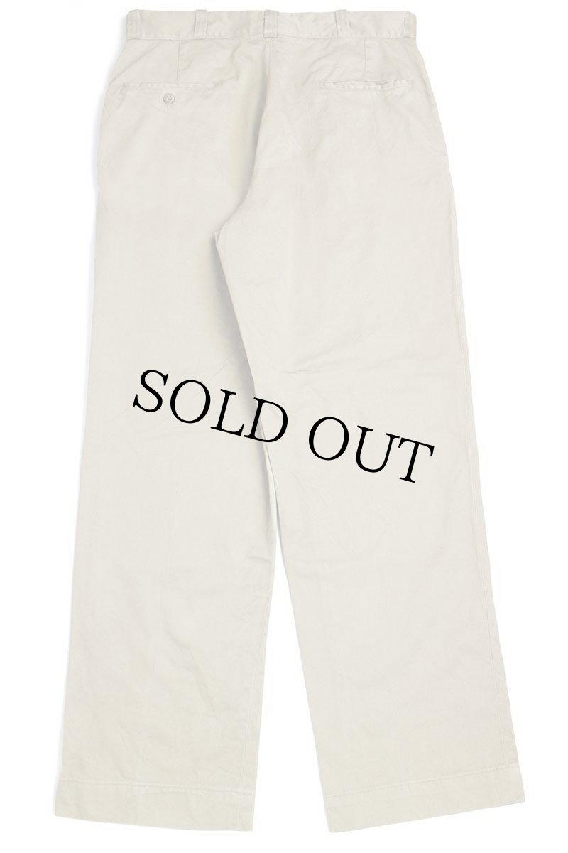 画像3: 70s 米軍 U.S.ARMY コットン チノパン カーキ w33 L30 (3)