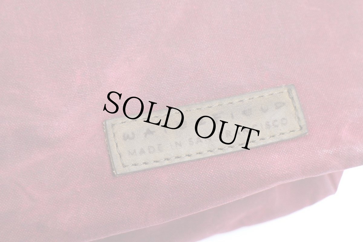 画像7: USA製 WATERFIELD オイルドコットン ショルダーバッグ ワインレッド★サコッシュ (7)