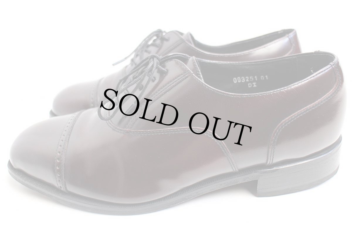 画像2: FLORSHEIM フローシャイム ストレートチップ レザーシューズ バーガンディ 10.5D★革靴 (2)