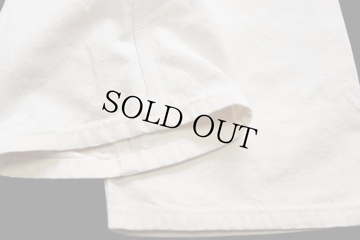 画像7: 80s USA製 ROEBUCKS コットン ペインターパンツ 生成り w36 L34 (7)