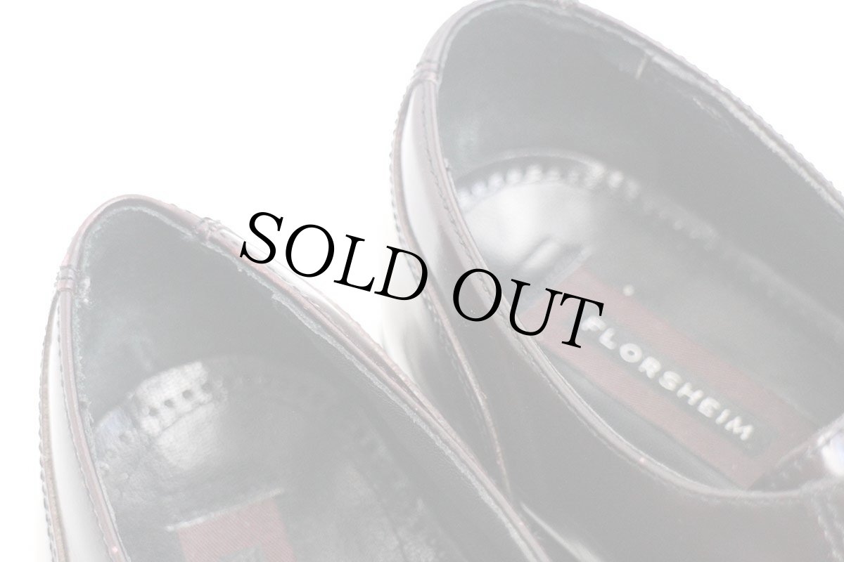 画像10: FLORSHEIM フローシャイム ストレートチップ レザーシューズ バーガンディ 10.5D★革靴 (10)