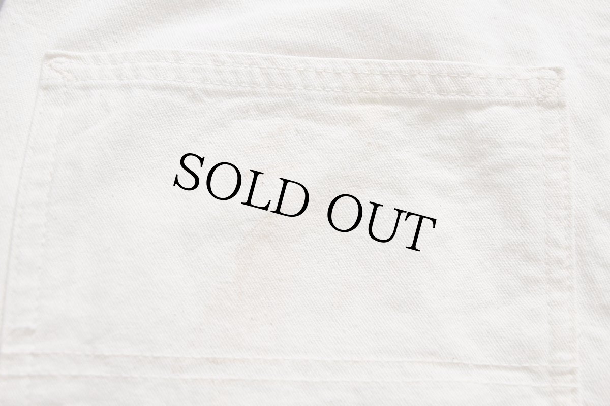 画像8: 80s USA製 ROEBUCKS コットン ペインターパンツ 生成り w36 L34 (8)