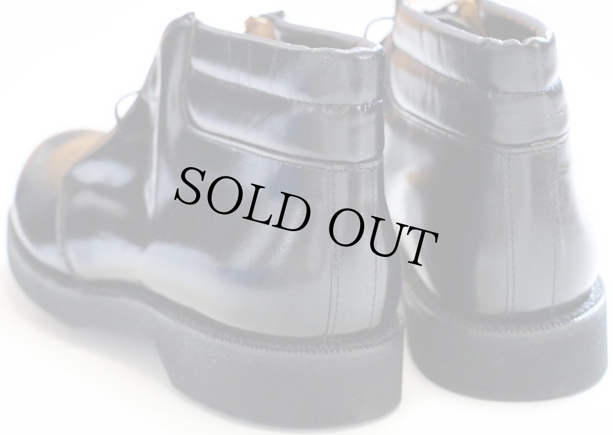 画像4: デッドストック★80s USA製 Bates Floataways ベイツ レザー チャッカブーツ 黒 (4)