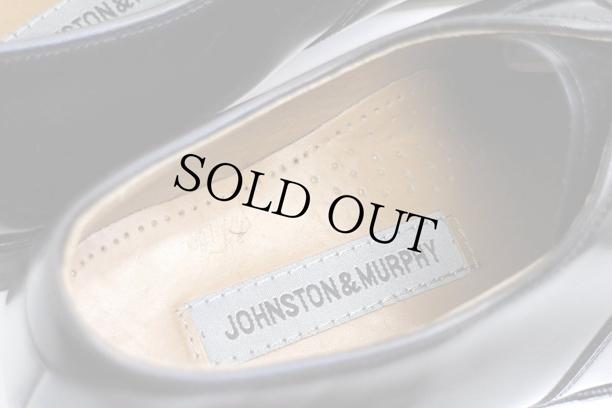 画像6: JOHNSTON & MURPHY ジョンストン&マーフィー OPTIMA COMFORT ストレートチップ レザーシューズ 黒 9.5 3E★革靴 (6)