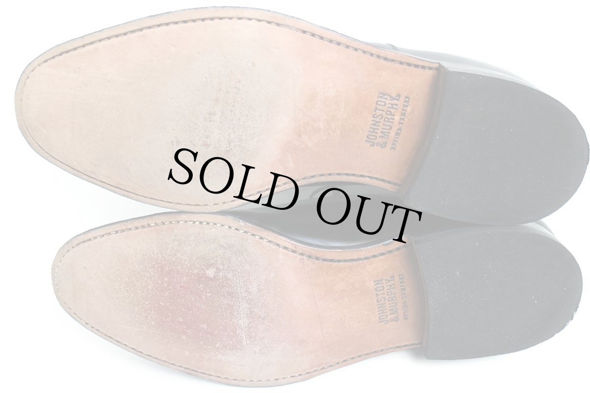 画像4: JOHNSTON & MURPHY ジョンストン&マーフィー OPTIMA COMFORT ストレートチップ レザーシューズ 黒 9.5 3E★革靴 (4)