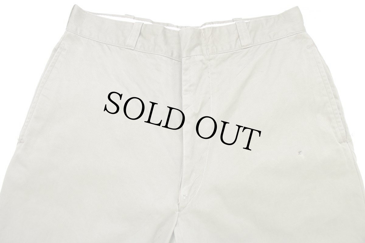 画像4: 70s 米軍 U.S.ARMY コットン チノパン カーキ w33 L30 (4)