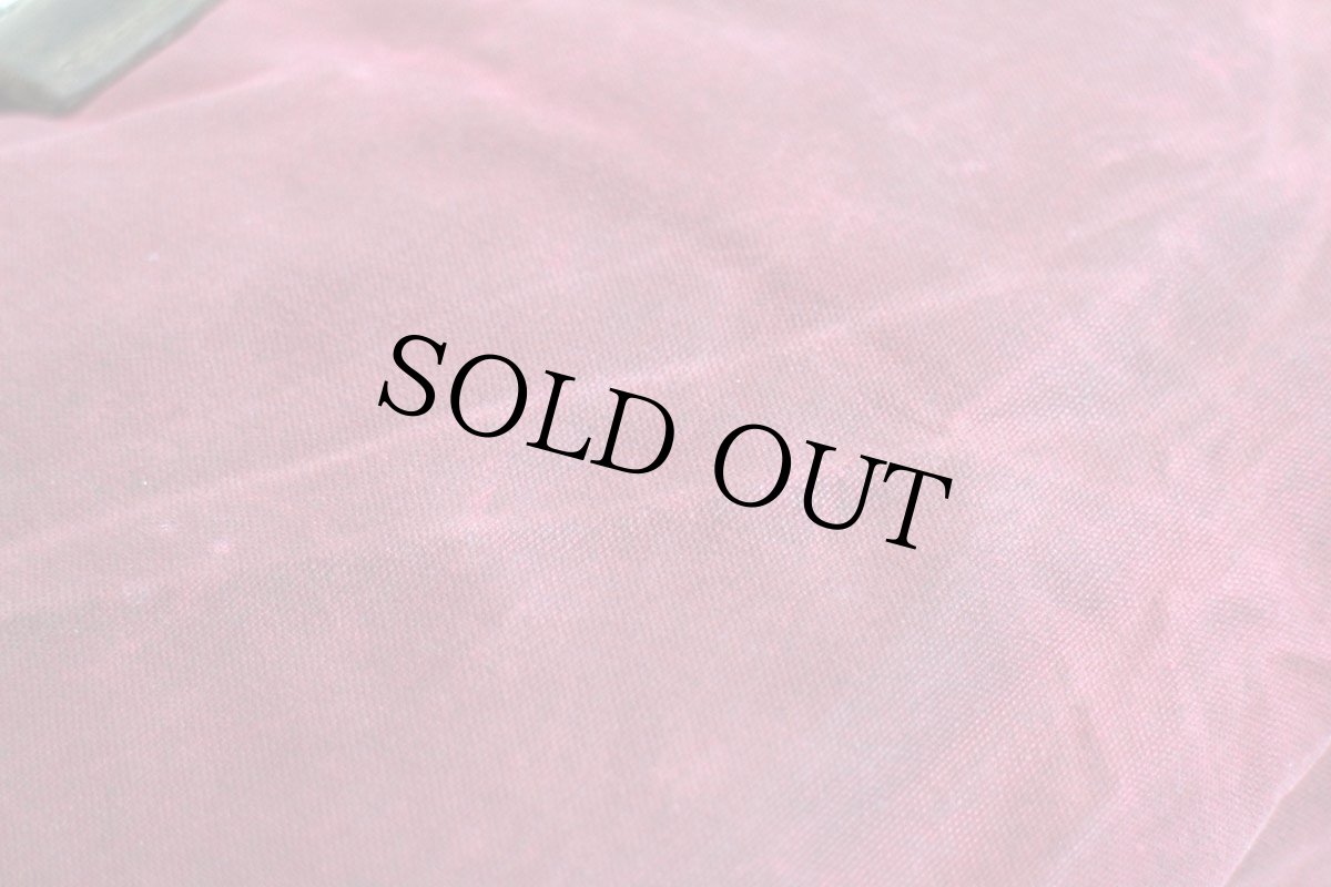 画像9: USA製 WATERFIELD オイルドコットン ショルダーバッグ ワインレッド★サコッシュ (9)