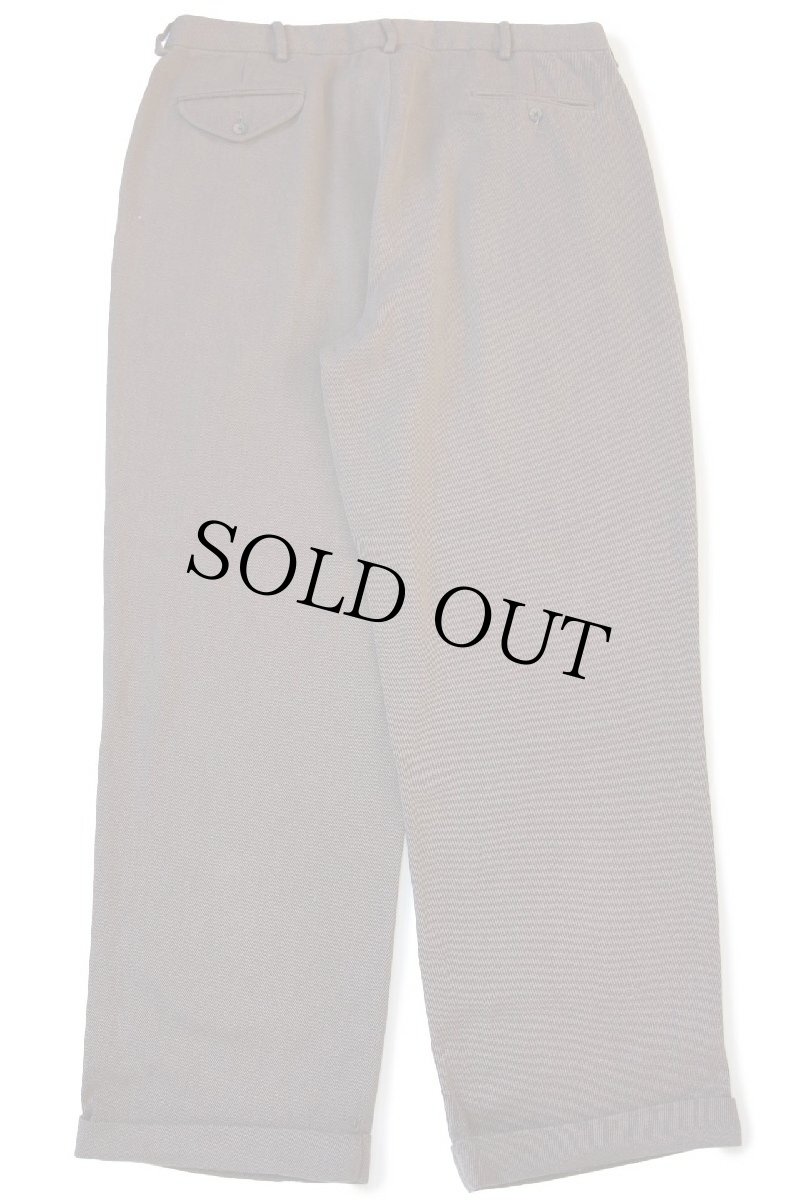 画像3: 90s ポロ ラルフローレン SIENA PANT ツータック スラックス コットンパンツ w38 L32 (3)