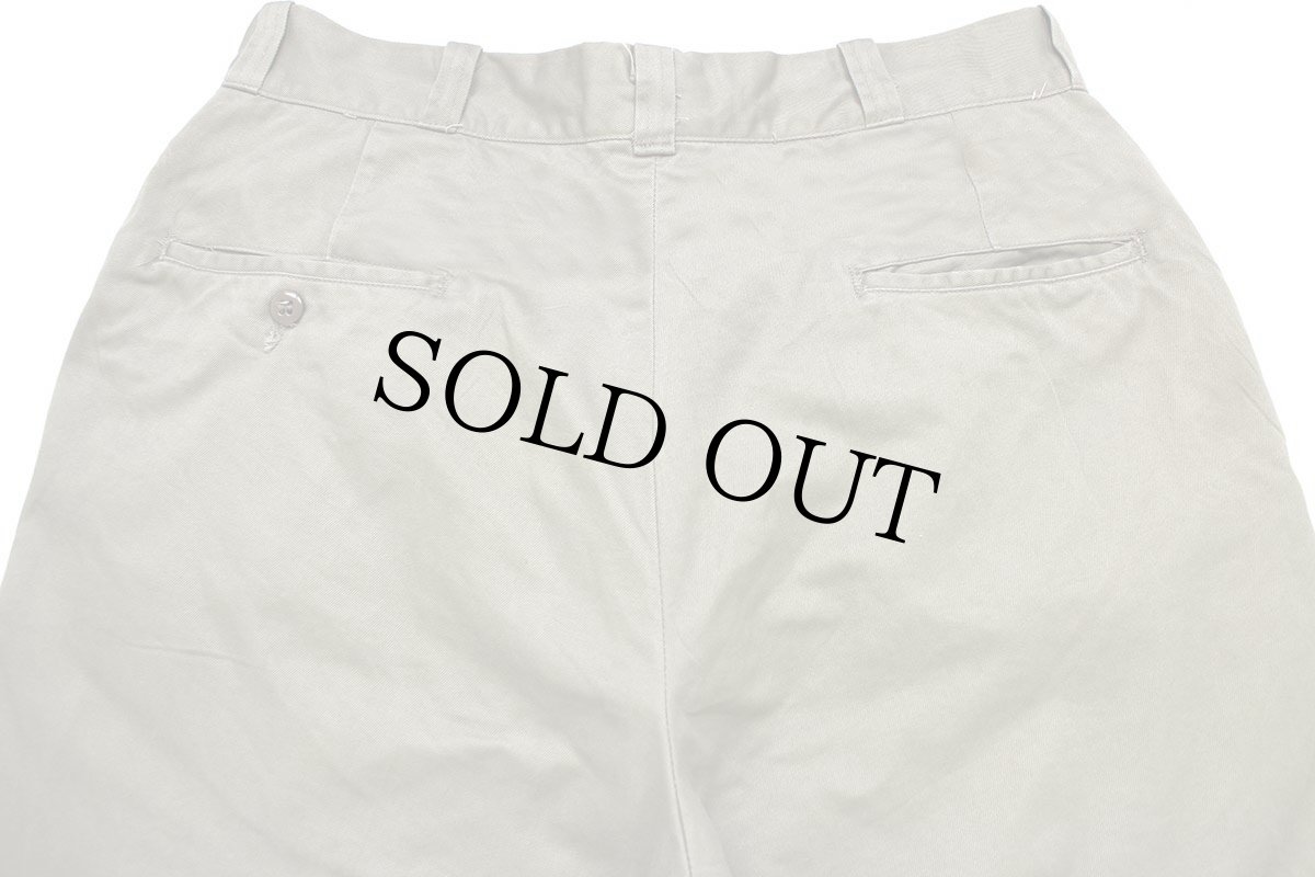 画像5: 70s 米軍 U.S.ARMY コットン チノパン カーキ w33 L30 (5)