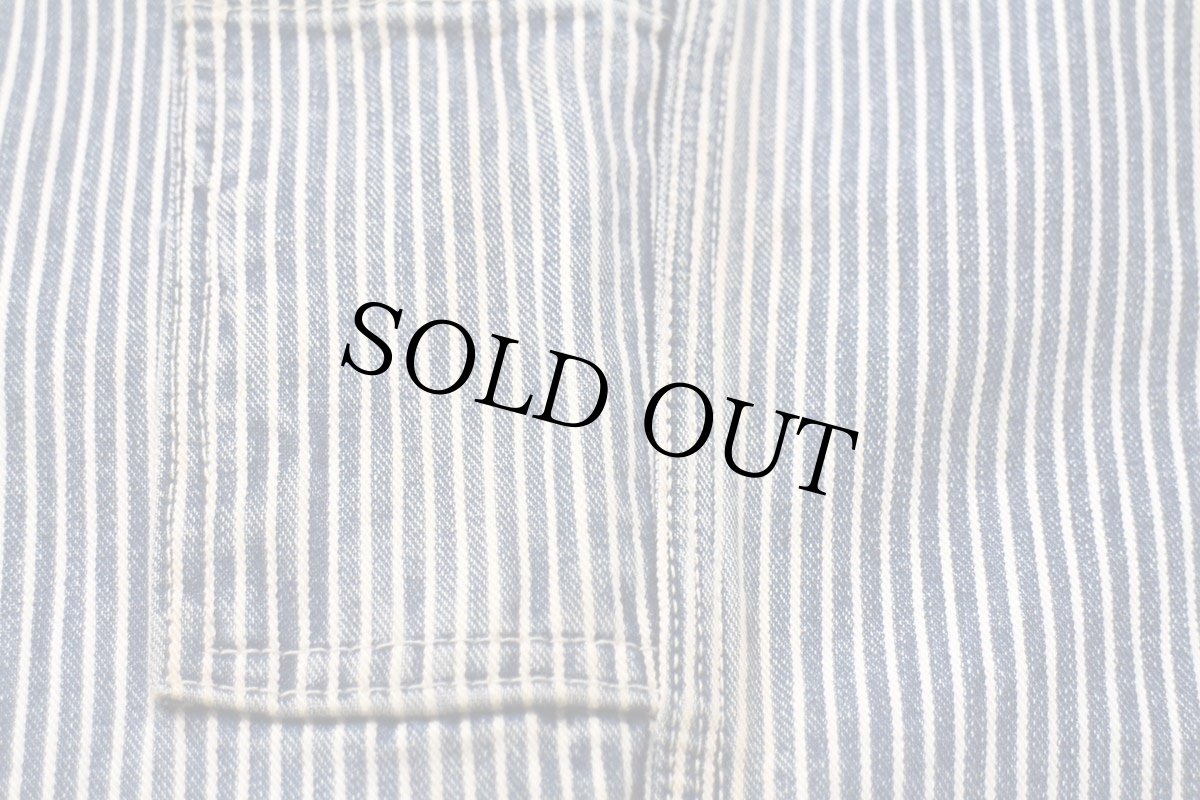 画像8: 00s GAPギャップ carpenter ヒッコリー ストライプ コットン ペインターパンツ 8 (8)