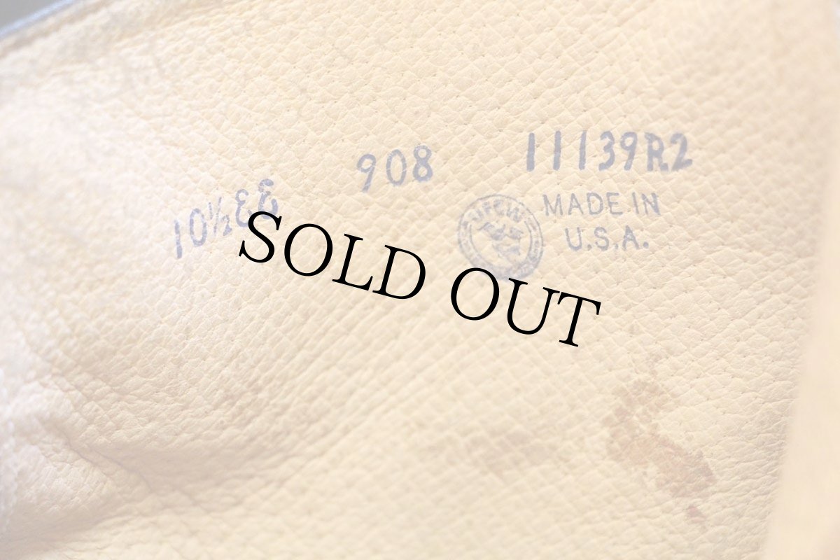 画像5: 80s USA製 UNKNOWN サイドジップ レザーブーツ 黒 10.5EE (5)