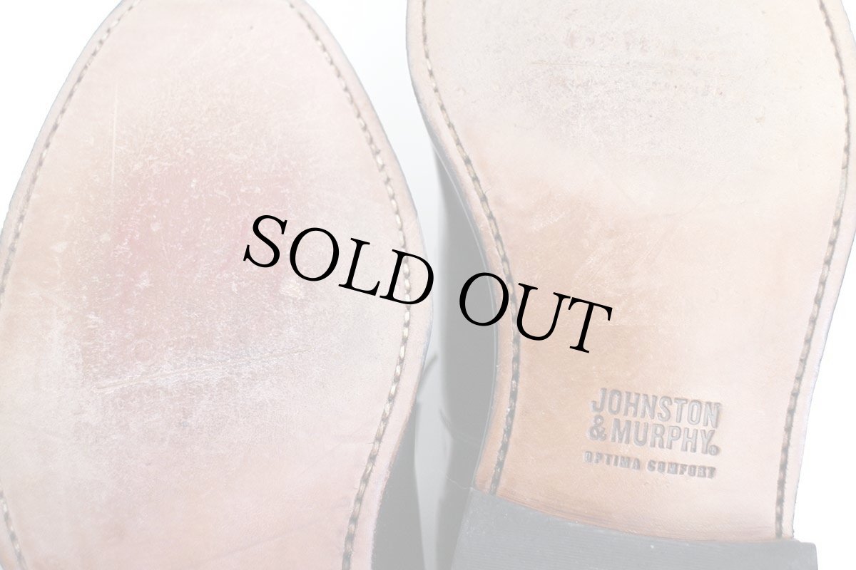 画像5: JOHNSTON & MURPHY ジョンストン&マーフィー OPTIMA COMFORT ストレートチップ レザーシューズ 黒 9.5 3E★革靴 (5)