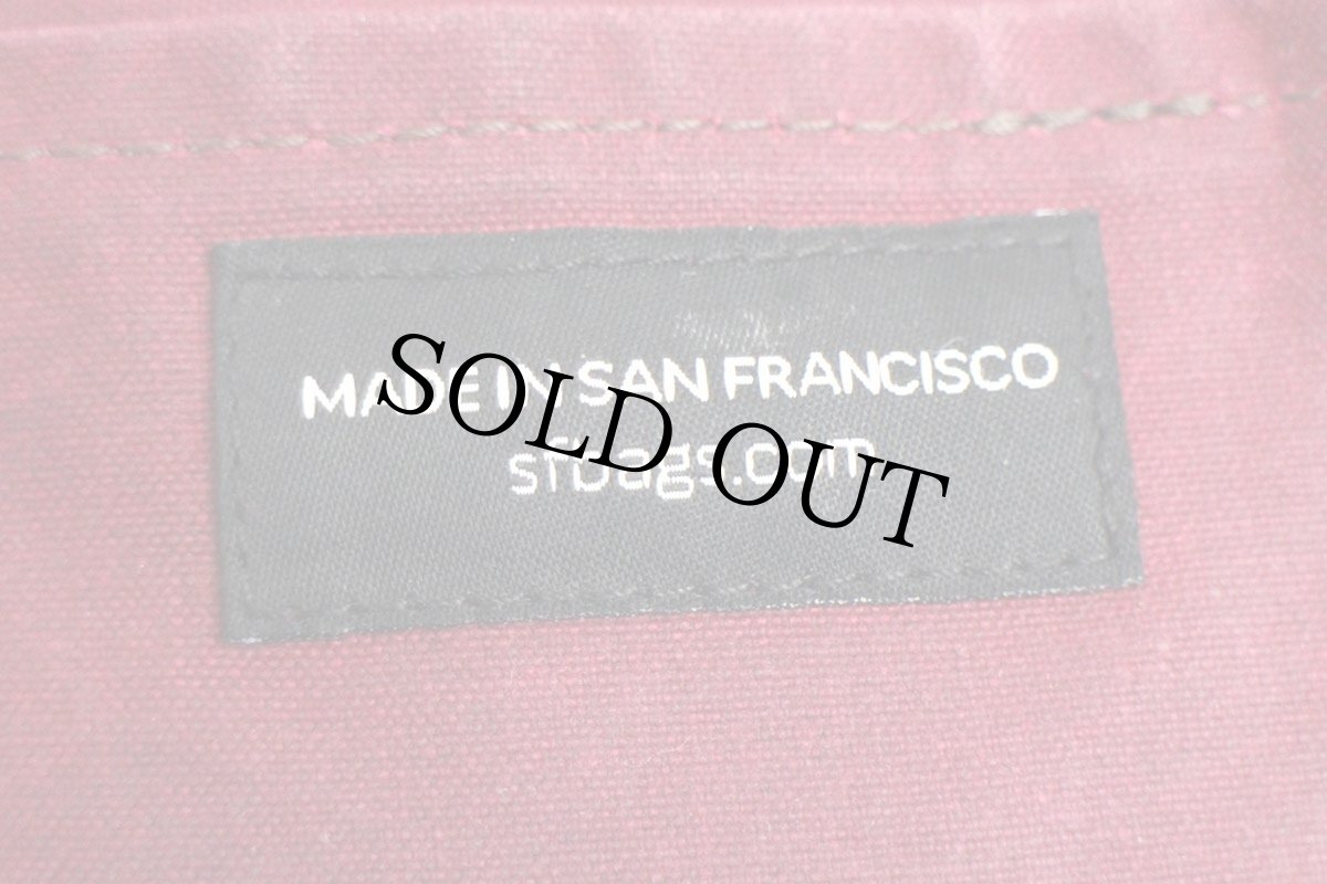 画像6: USA製 WATERFIELD オイルドコットン ショルダーバッグ ワインレッド★サコッシュ (6)