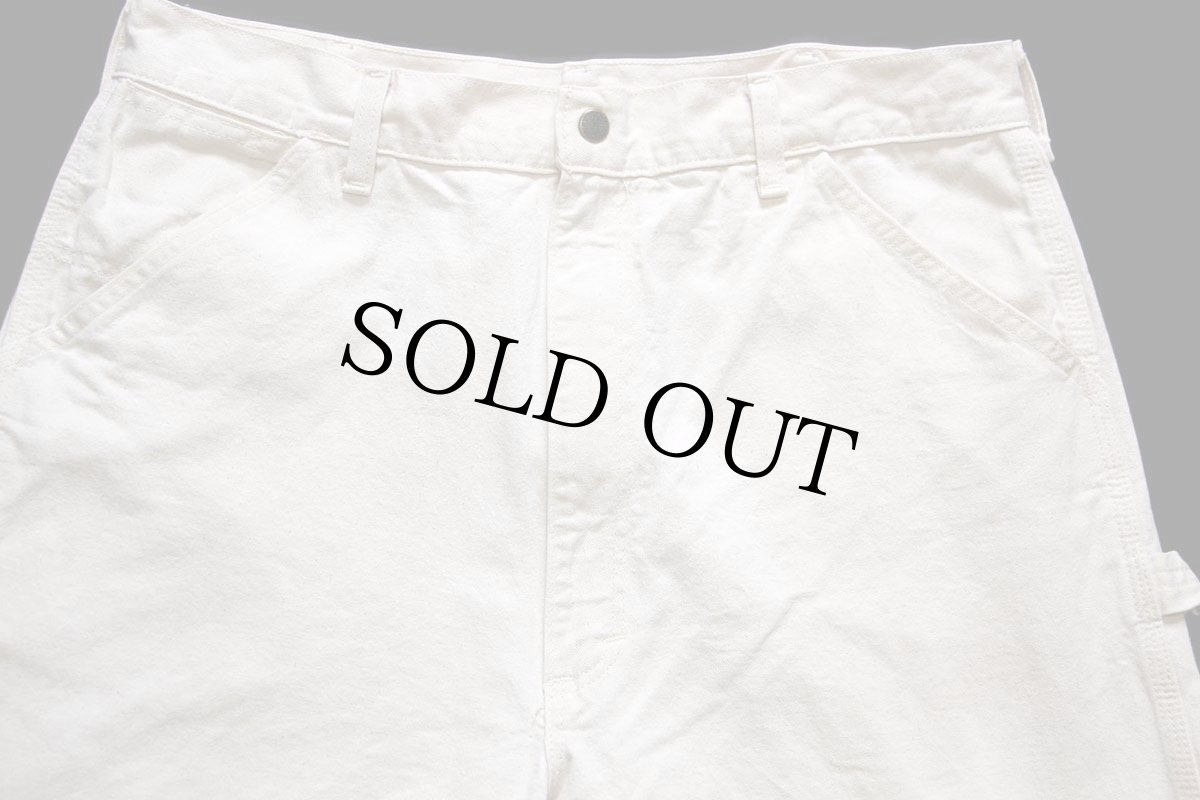 画像4: 80s USA製 ROEBUCKS コットン ペインターパンツ 生成り w36 L34 (4)