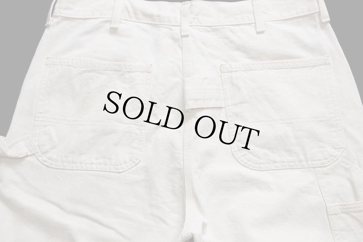 画像5: 80s USA製 ROEBUCKS コットン ペインターパンツ 生成り w36 L34 (5)