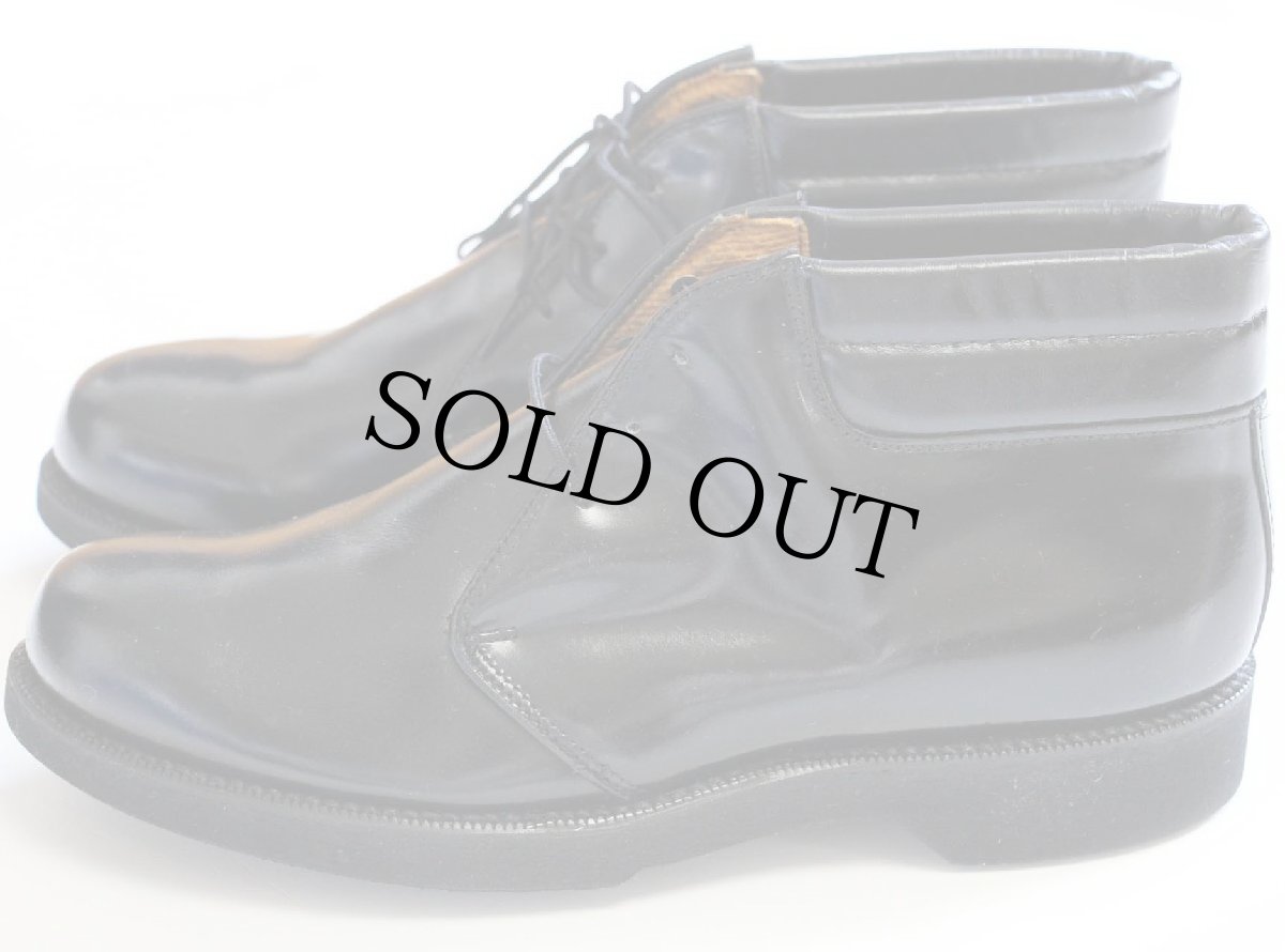 画像2: デッドストック★80s USA製 Bates Floataways ベイツ レザー チャッカブーツ 黒 (2)