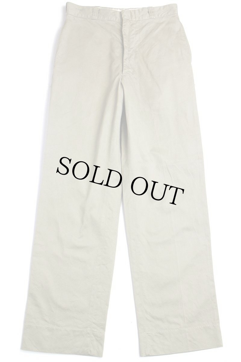 画像2: 60s 米軍 U.S.ARMY コットン チノパン カーキ w30 L31 (2)