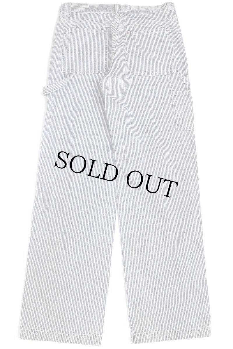 画像3: 00s GAPギャップ carpenter ヒッコリー ストライプ コットン ペインターパンツ 8 (3)