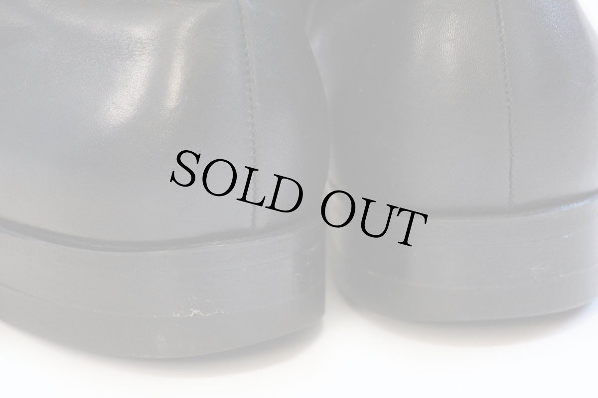 画像8: 80s USA製 UNKNOWN サイドジップ レザーブーツ 黒 10.5EE (8)