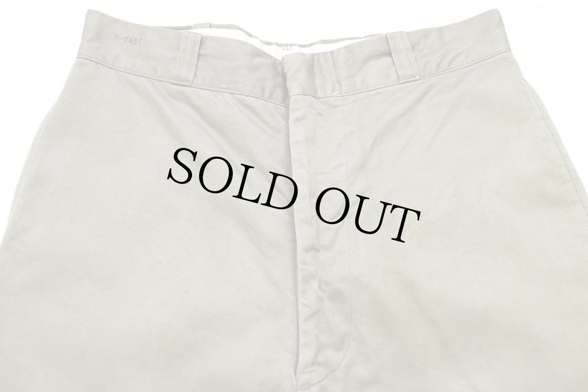 画像4: 60s 米軍 U.S.ARMY コットン チノパン カーキ w30 L31 (4)