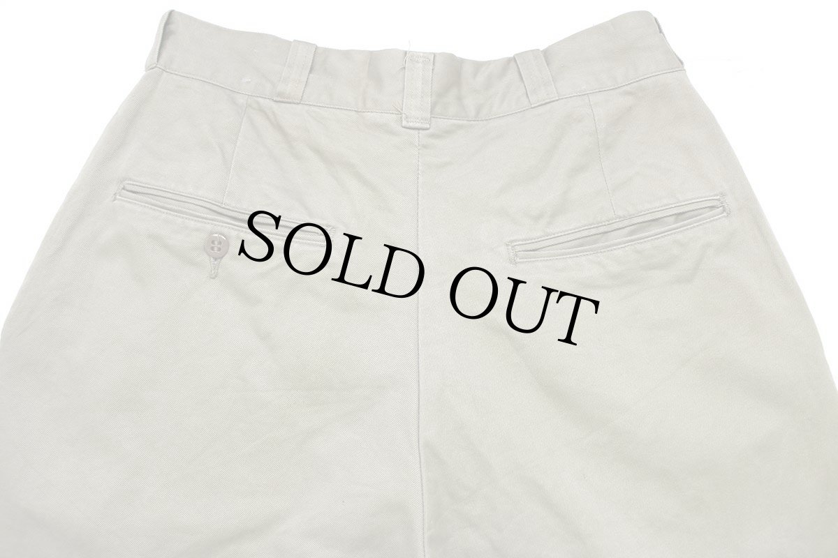 画像5: 60s 米軍 U.S.ARMY コットン チノパン カーキ w30 L31 (5)