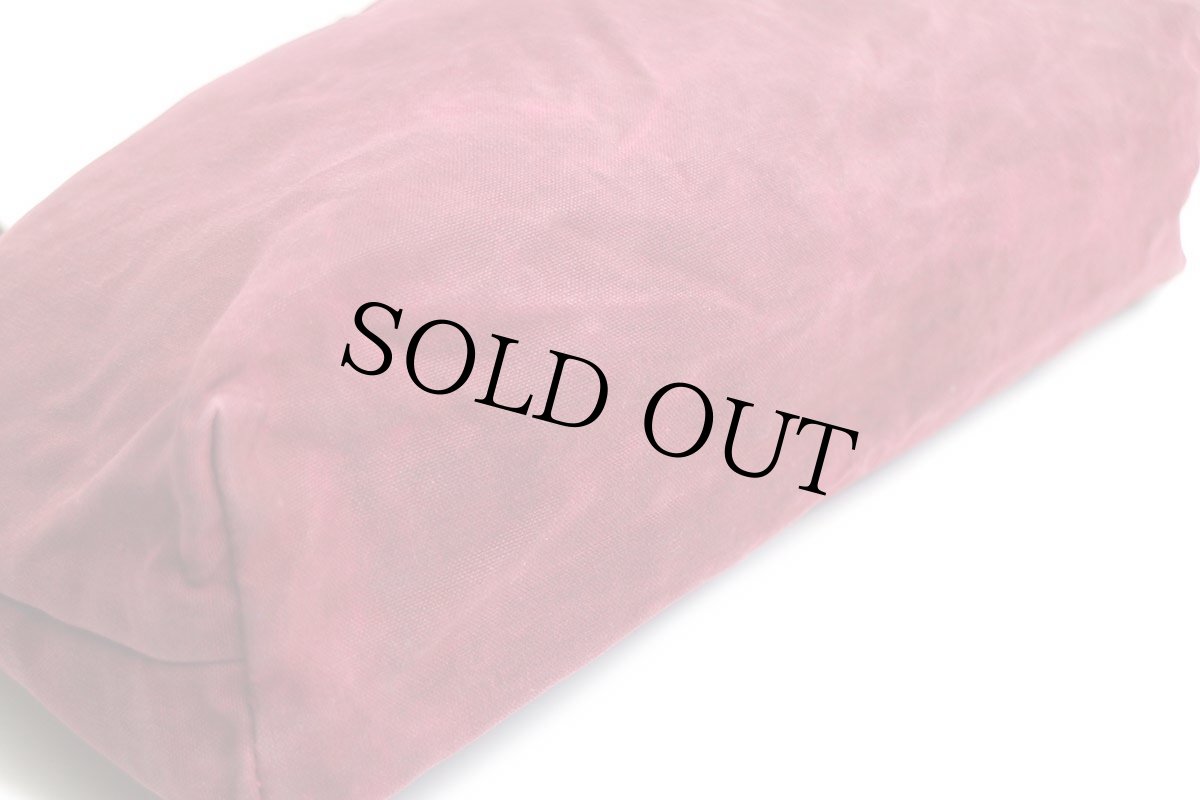 画像4: USA製 WATERFIELD オイルドコットン ショルダーバッグ ワインレッド★サコッシュ (4)