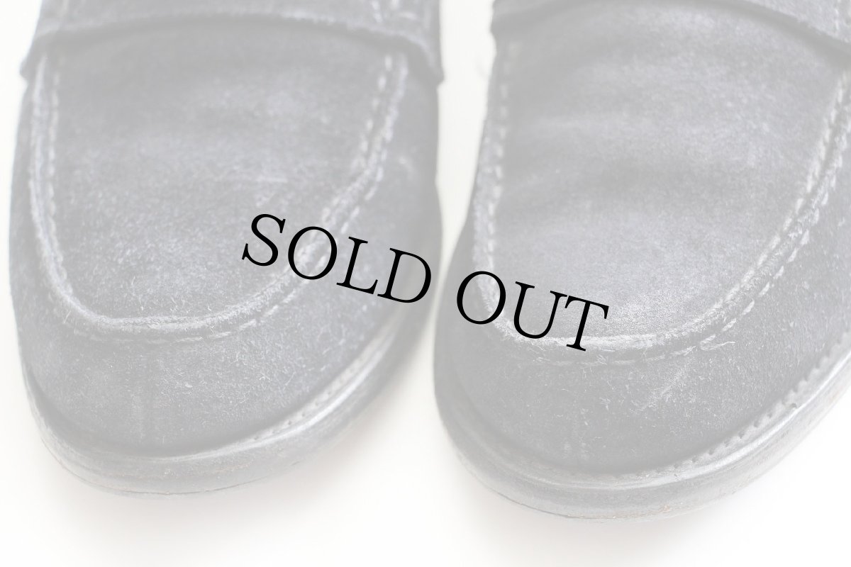 画像7: 90s Church’s チャーチ Priory ローファー スエード レザーシューズ 黒 UK8★革靴 (7)